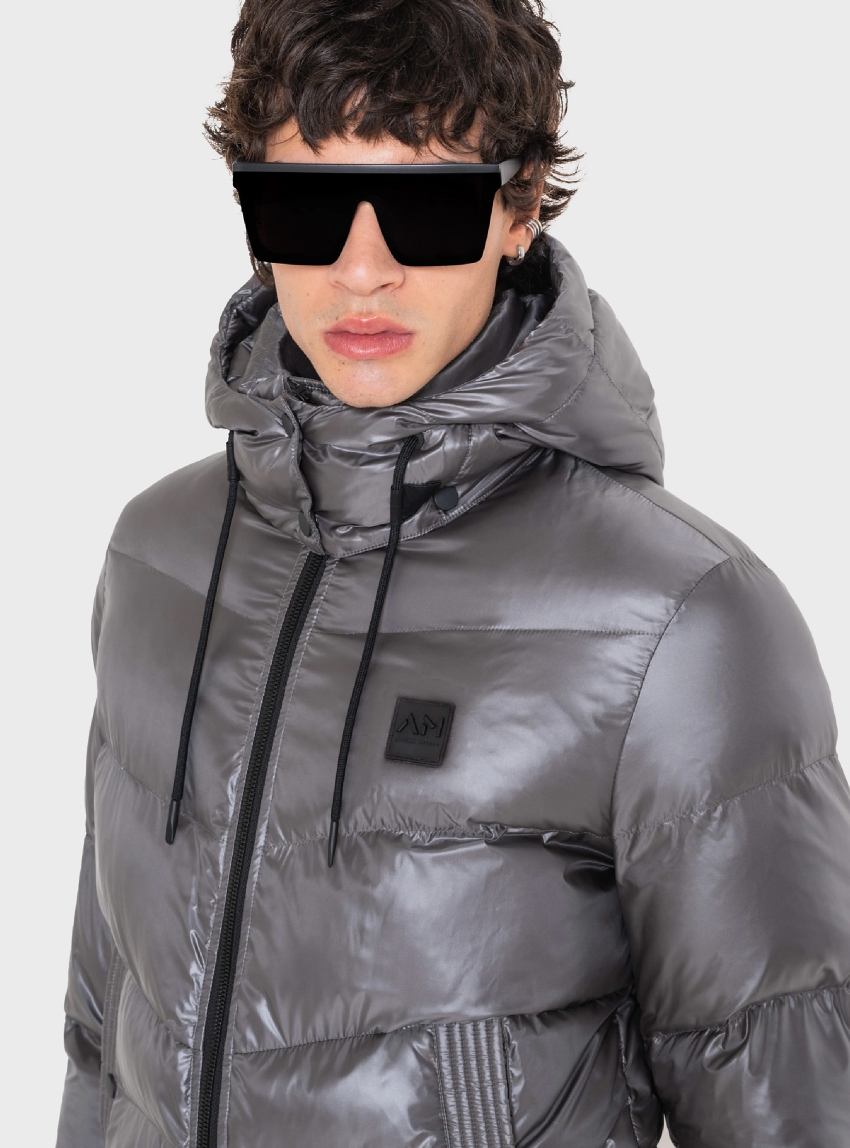 Antony Morato Regular Fit Dupont Sorona & Metal Logo Jacket - Anthracite