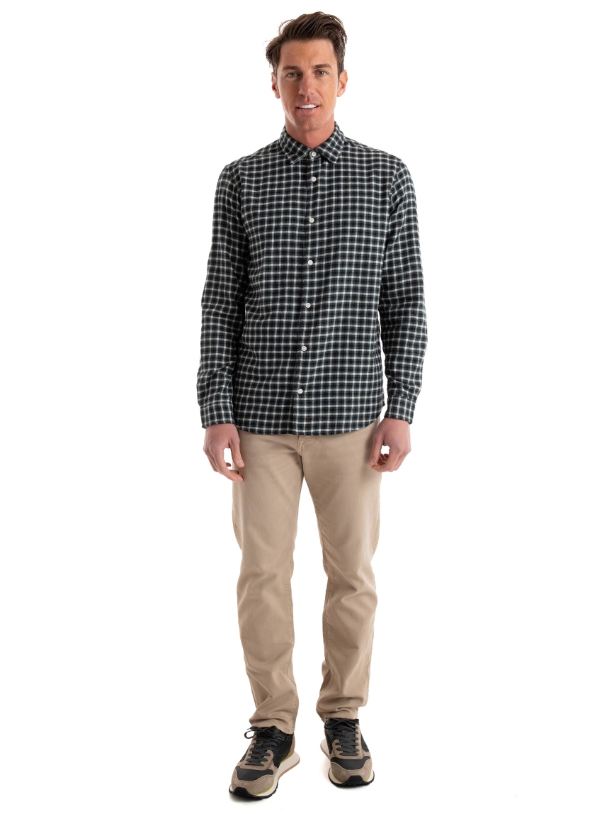 Jack & Jones Joshua Flannel Comfort Fit Shirt - Olive 