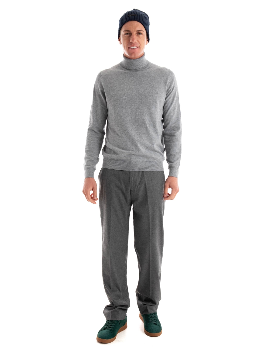 Antony Morato Regular Fit Cashmere Blend Jumper - Medium Grey Melange