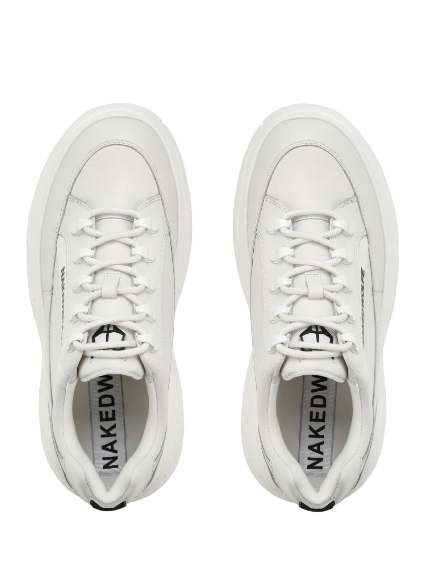 Naked Wolfe Sprinter White Sneakers - White