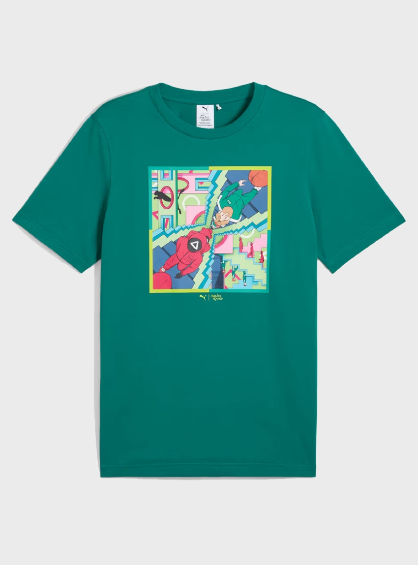 PUMA PUMA X SQUID GAME Graphic Tee - Mint