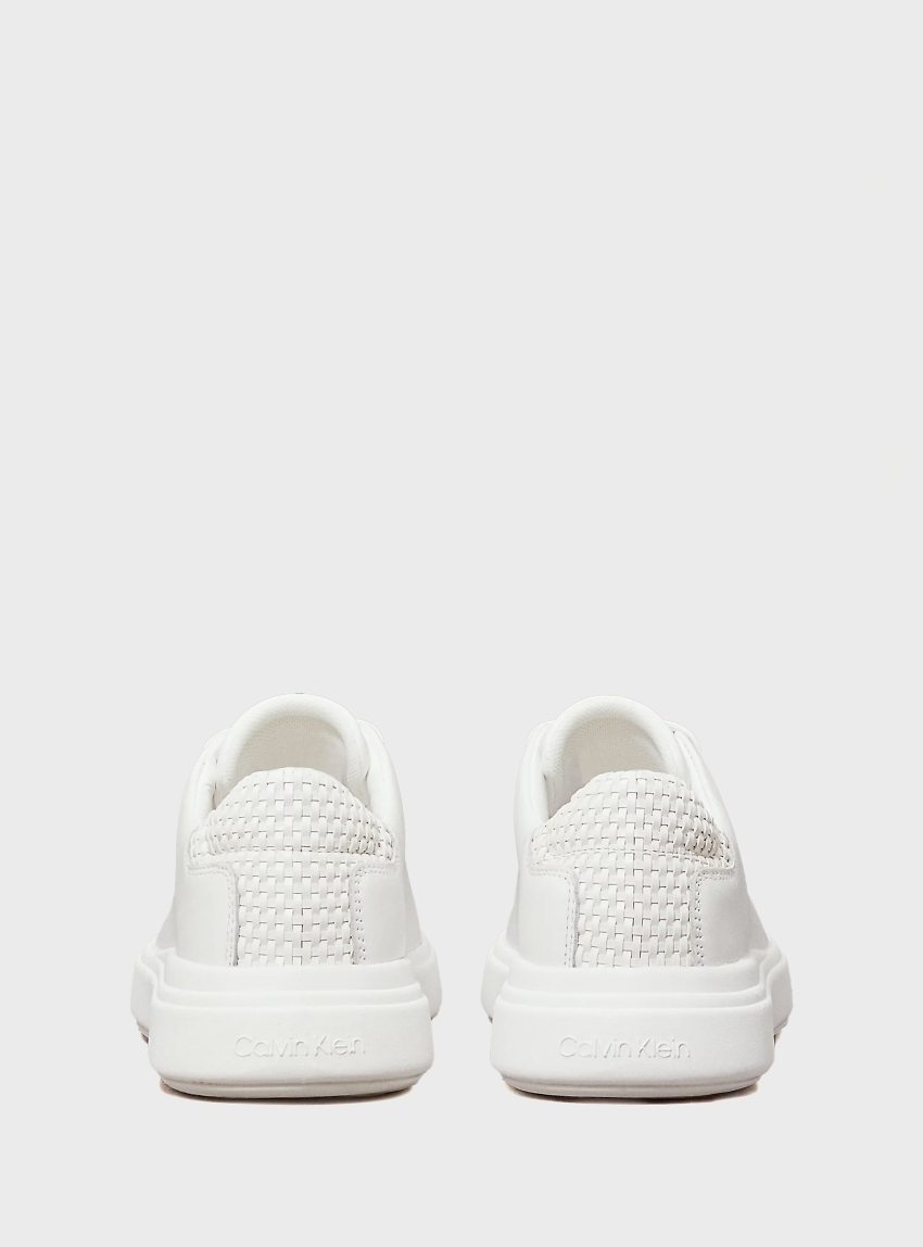 Calvin Klein Leather Trainers - White