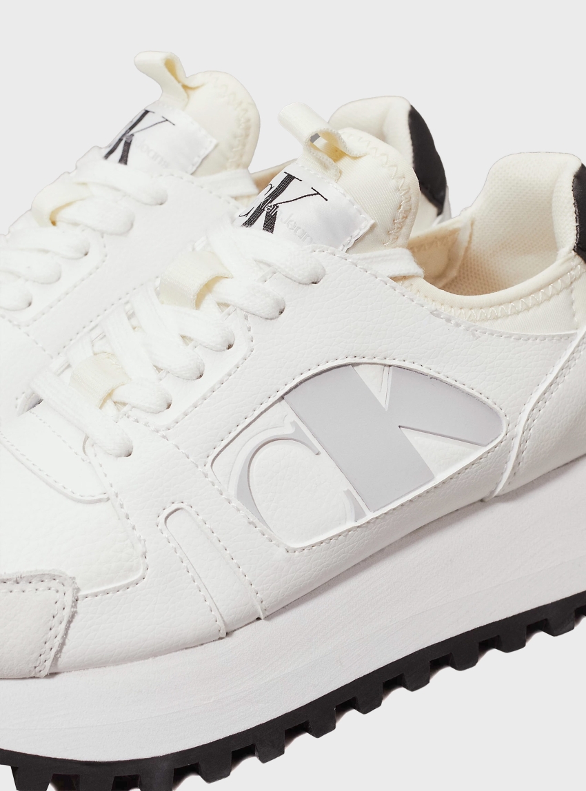 Calvin Klein Platform Trainers - White
