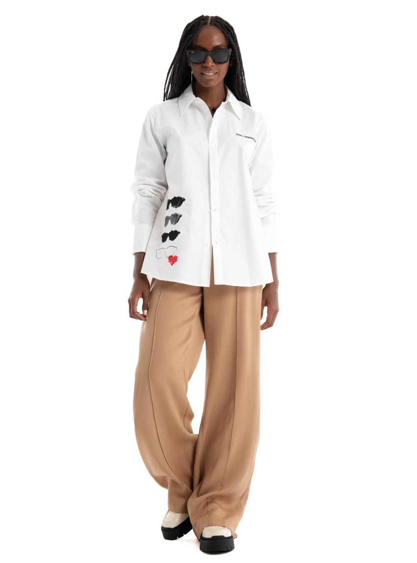 Karl Lagerfeld Sunglasses Shirt - White