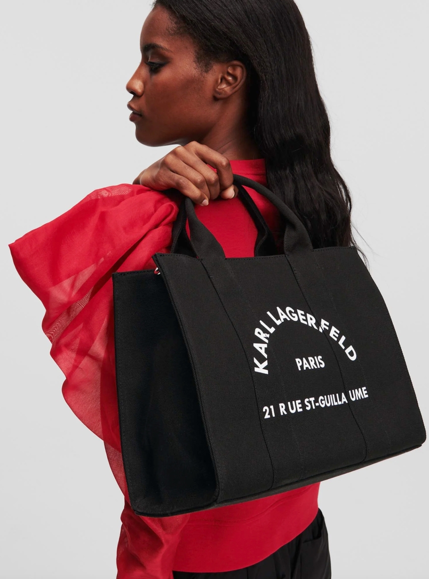 Karl Lagerfeld K/Rsg Square Medium Tote - Black