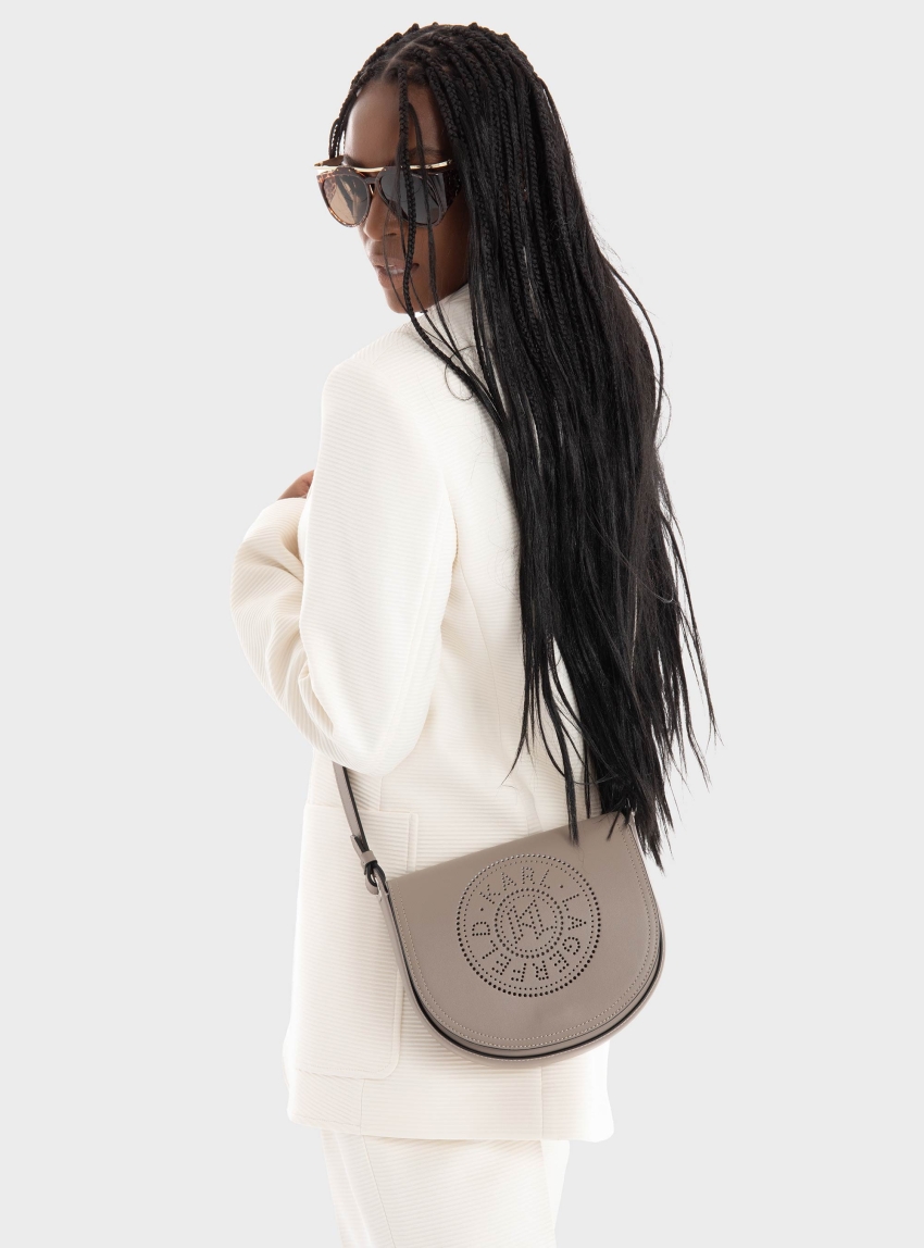 Karl Lagerfeld K/Circle Saddle Perforated - Light Grey