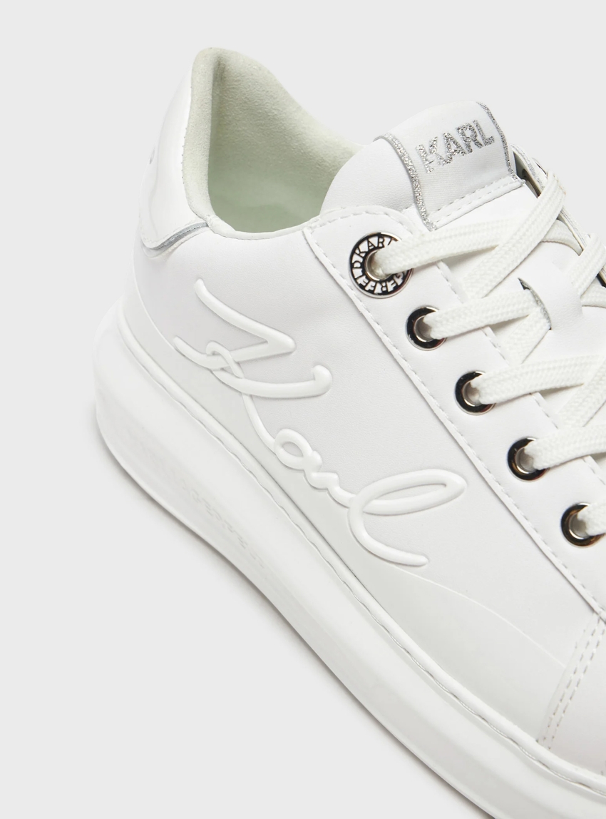 Karl Lagerfeld Kapri Karl Signia Shine Sneakers - White