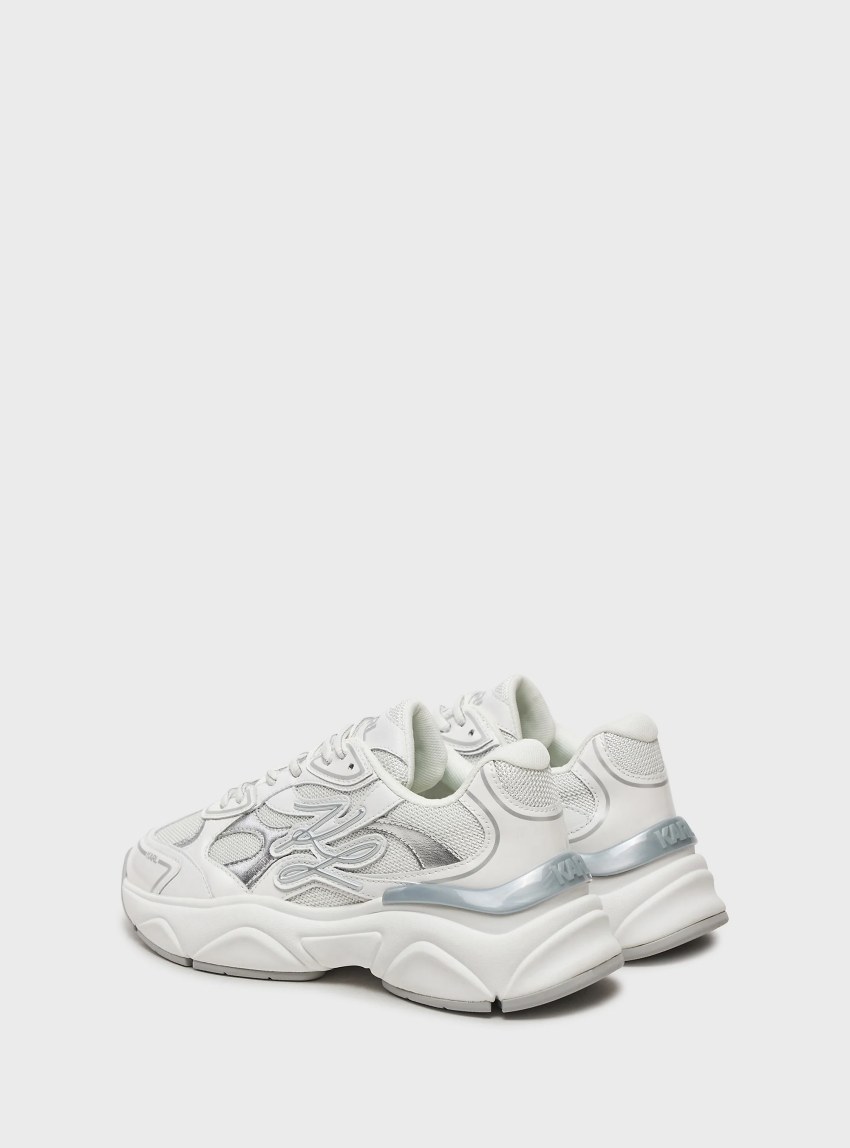 Karl Lagerfeld Komet Autograph Overlay Sneakers - White