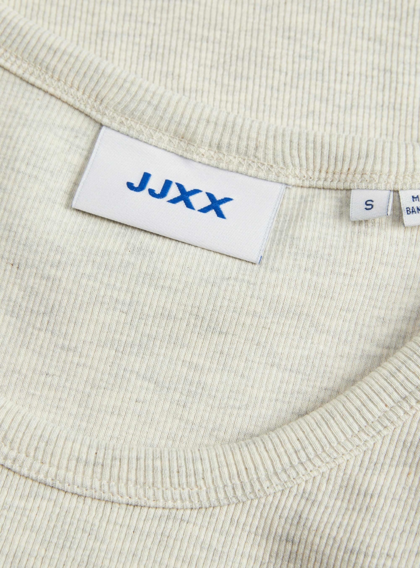 JJXX Fallon Rib Top - Ecru