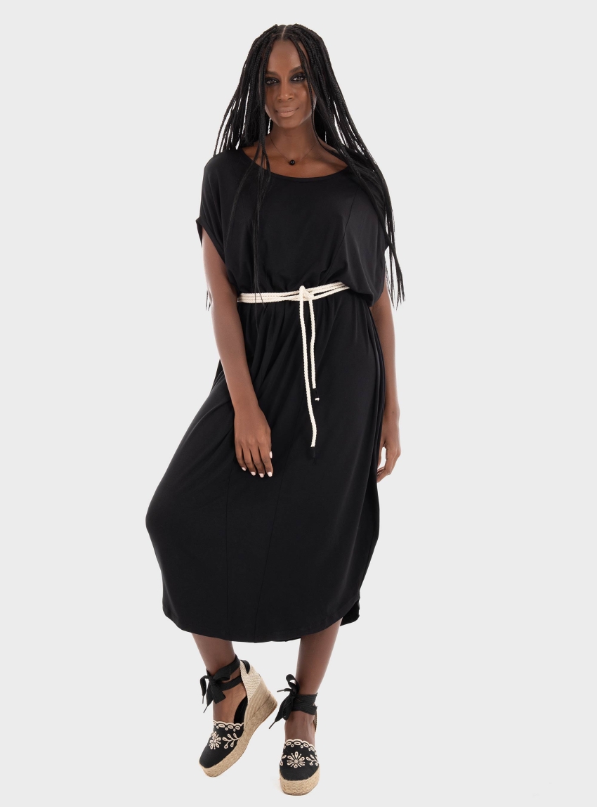 Ioanna Kourbela 'Flexible Mind' Maxi Dress - Black