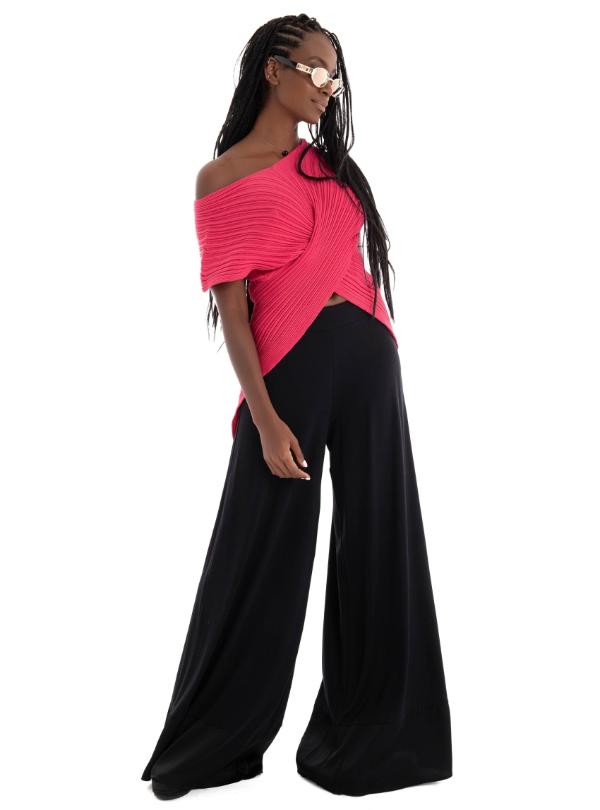 Ioanna Kourbela 'Seashells' Crossed Top - Hot Pink