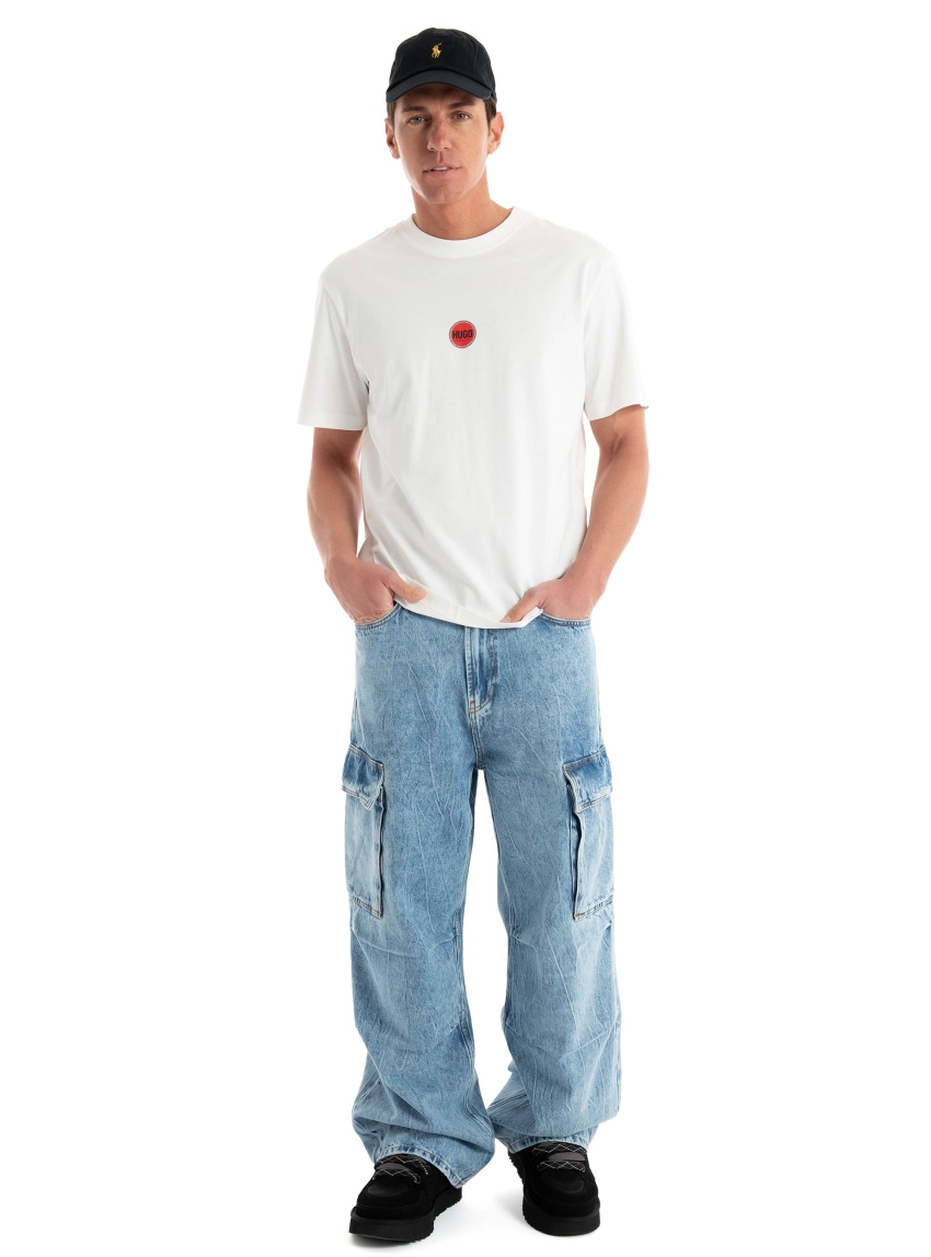 HUGO Loose Baggy Fit Jeans HUGO 258/5 - Light Aged Denim