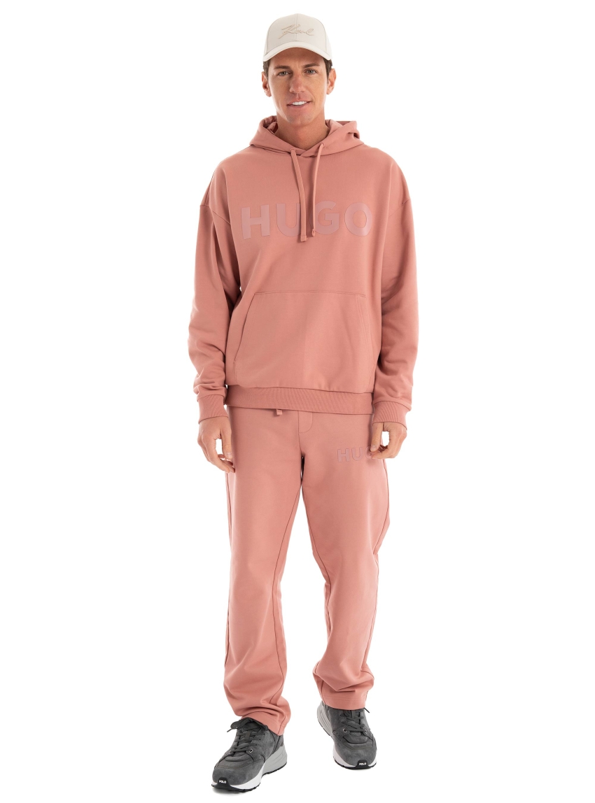 HUGO Relaxed Fit Tracksuit Bottoms Dumrulo - Dusty Pink