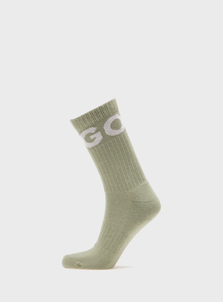HUGO Three Pack Socks 3P QS ICONIC CC - Light Olive