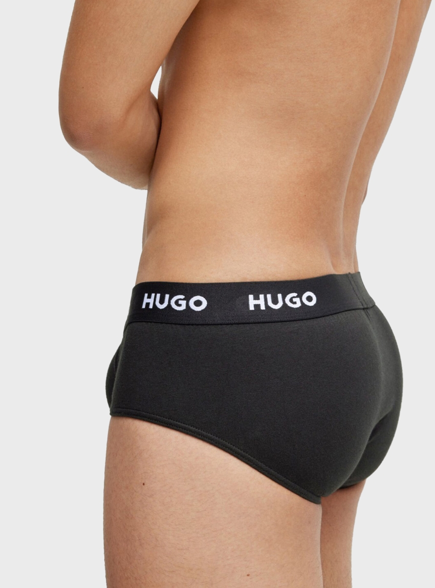 HUGO Three Pack Briefs HIPBRIEF TRIPLETPACK - Black