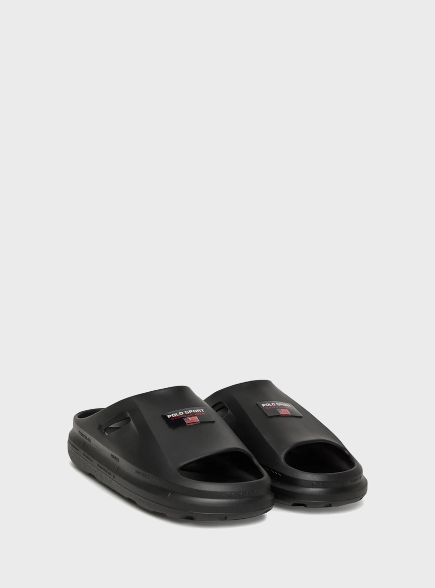 Polo Ralph Lauren Ps125 Logo Slides - Black