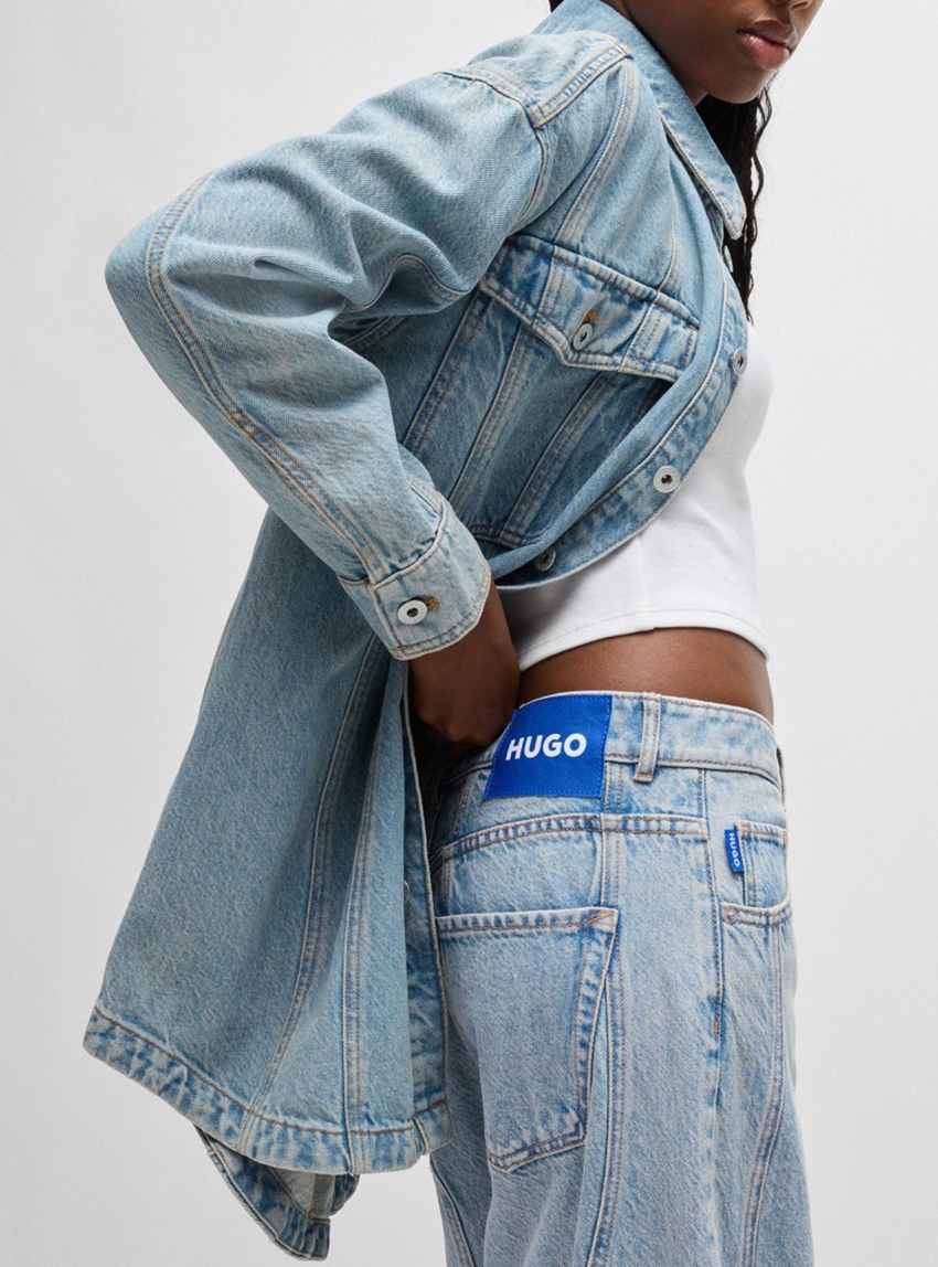 HUGO Loose Fit Jeans Leni_6_B - Light Aged Denim