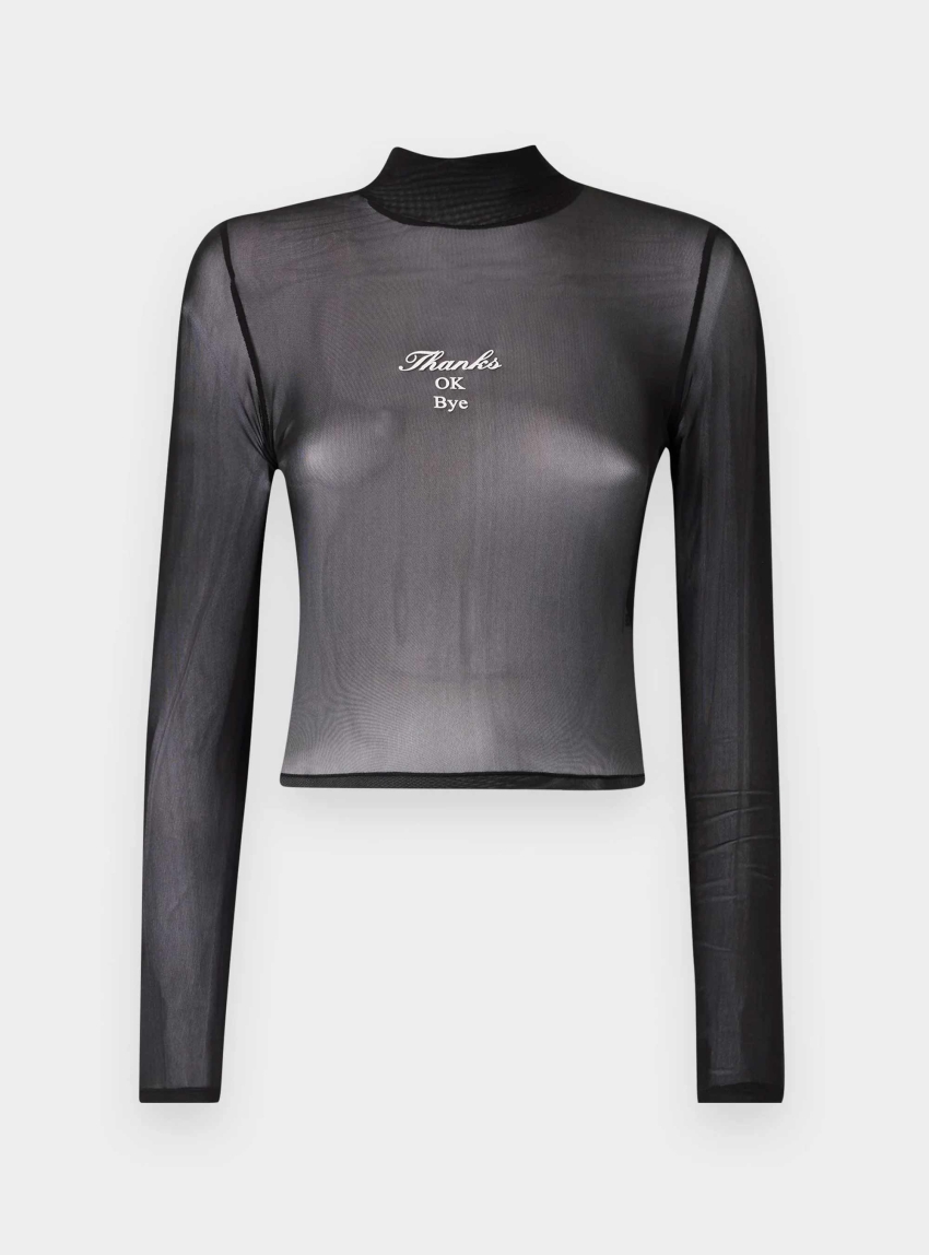 HUGO Stretch Mesh Slim Fit Top Dasori_B_1 - Black