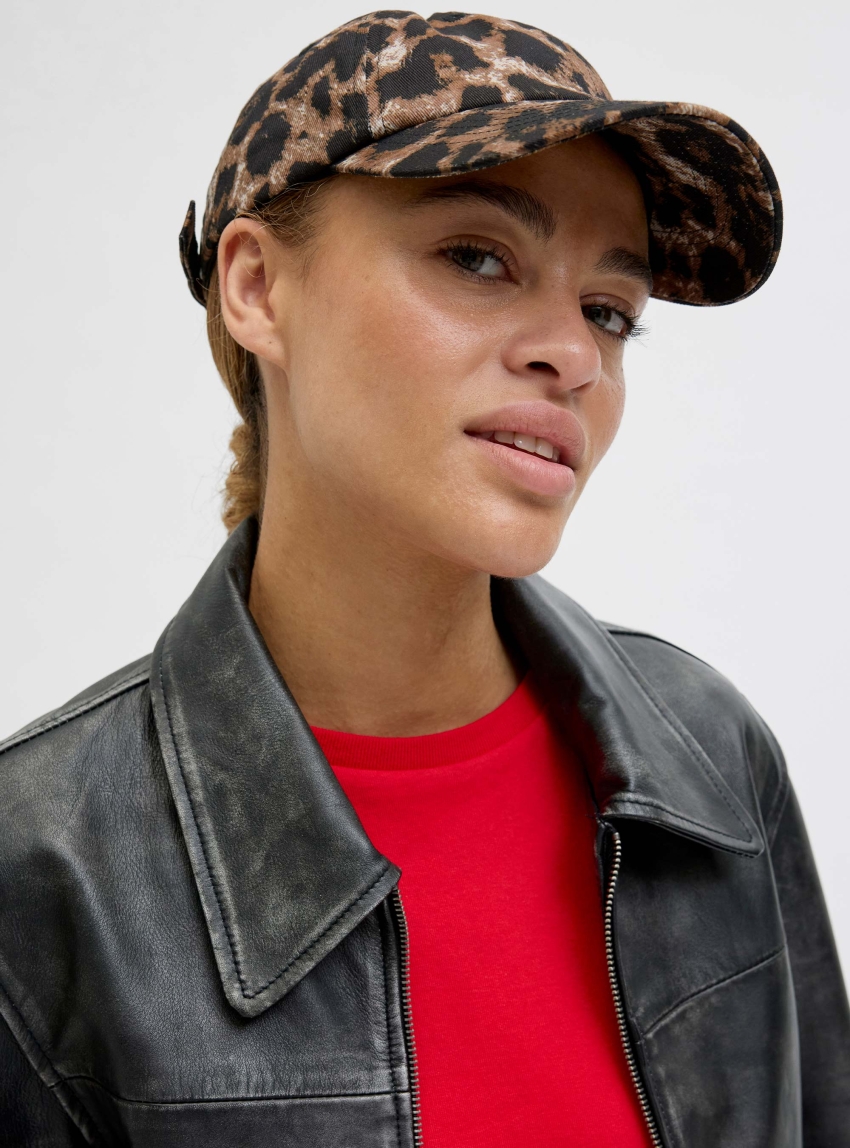 JJXX Frida All Over Print Cap - Animal Print