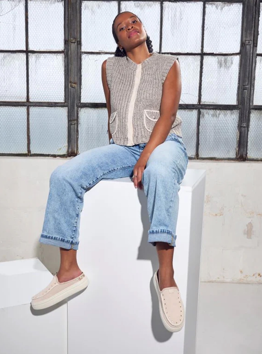 Hey Dude Austin Lift Western - Light Beige