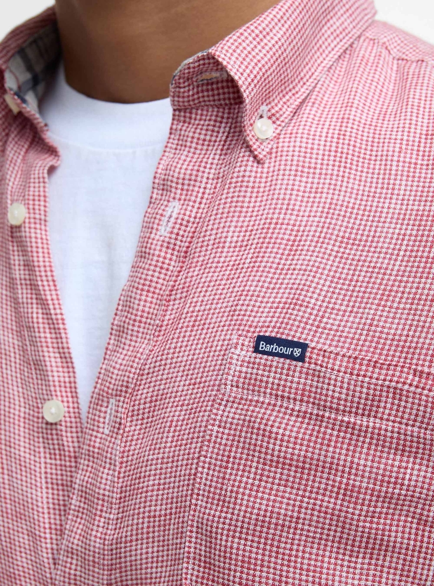 Barbour Linton Tailored Long-Sleeved Shirt - Red