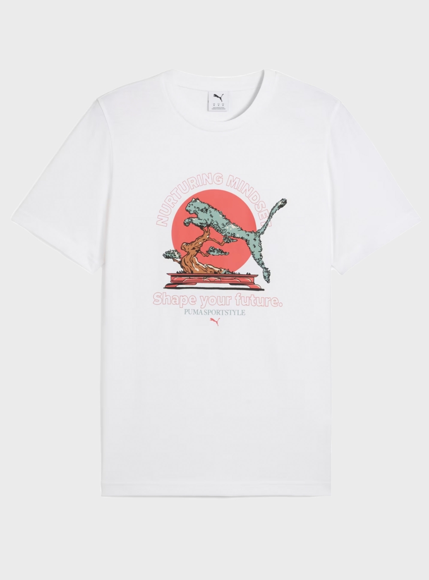 PUMA GRAPHICS PUMA Bonsai Tee - White