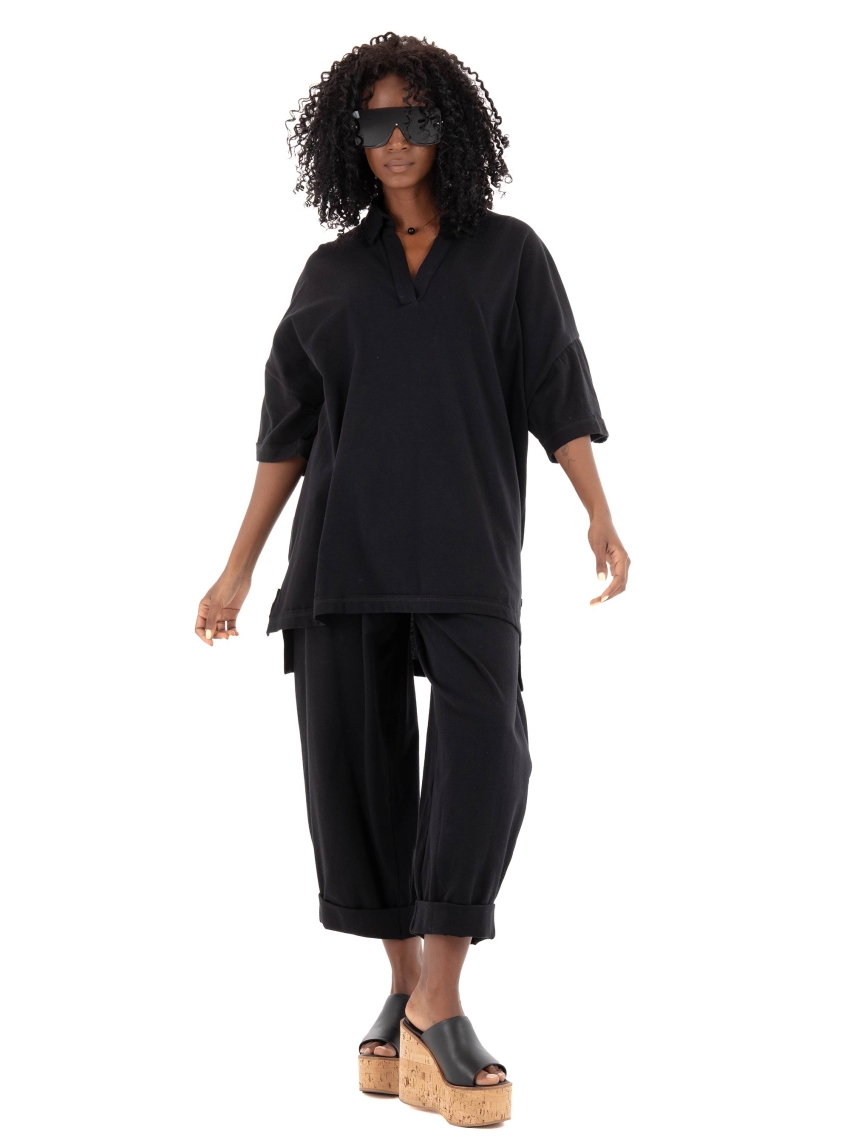 Ioanna Kourbela Feels Like Home' Polo Shirt - Black