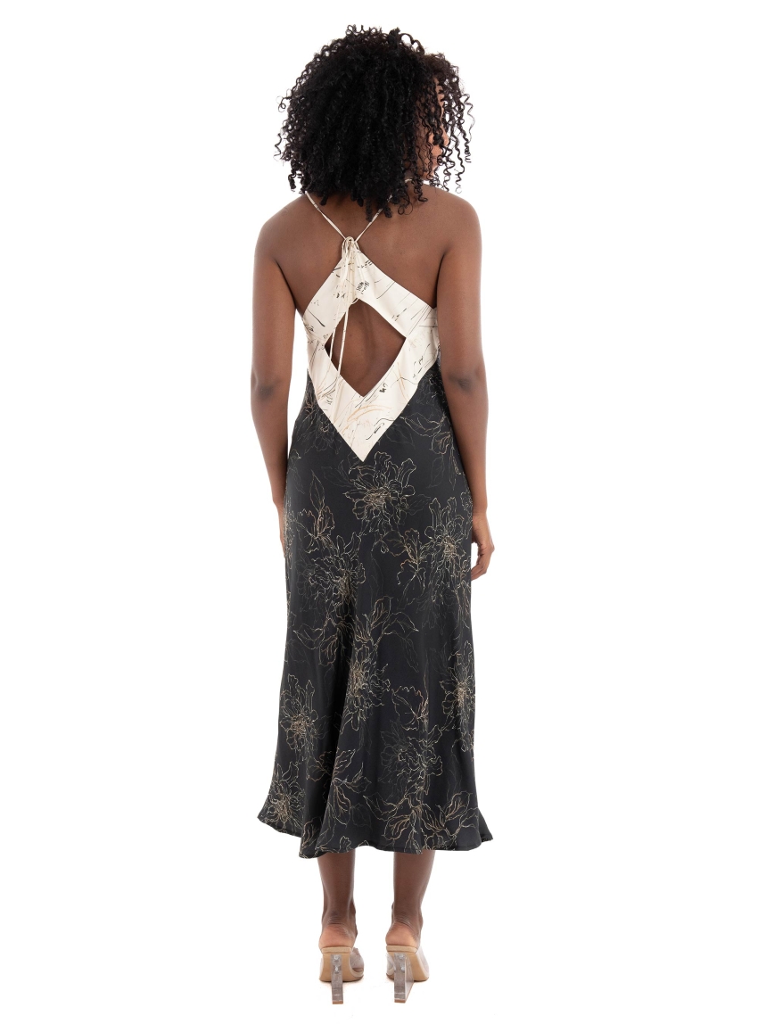 Ioanna Kourbela Ikebana Shape' Midi Dress - Black