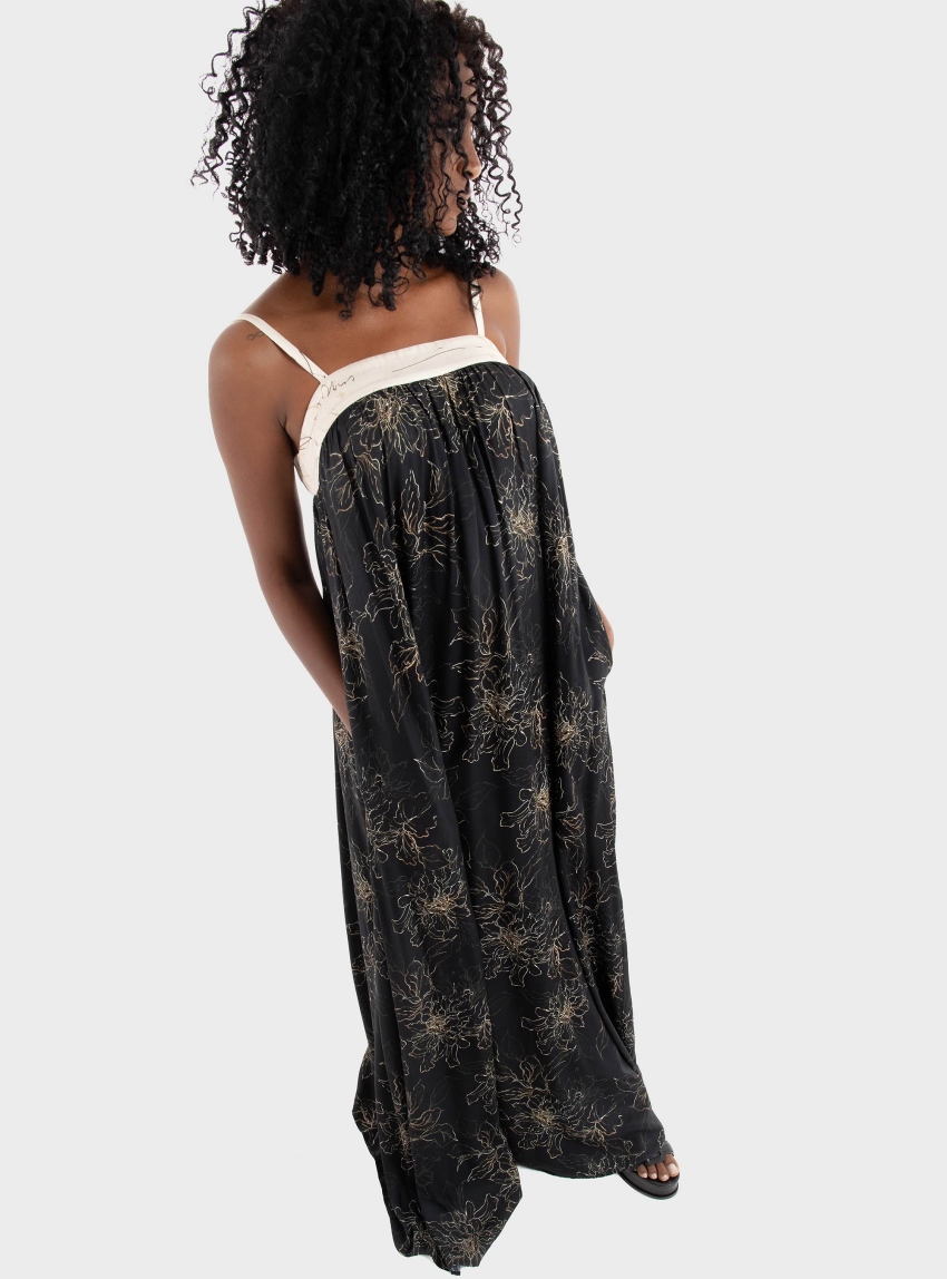 Ioanna Kourbela Ikebana Shape' Maxi Dress - Black