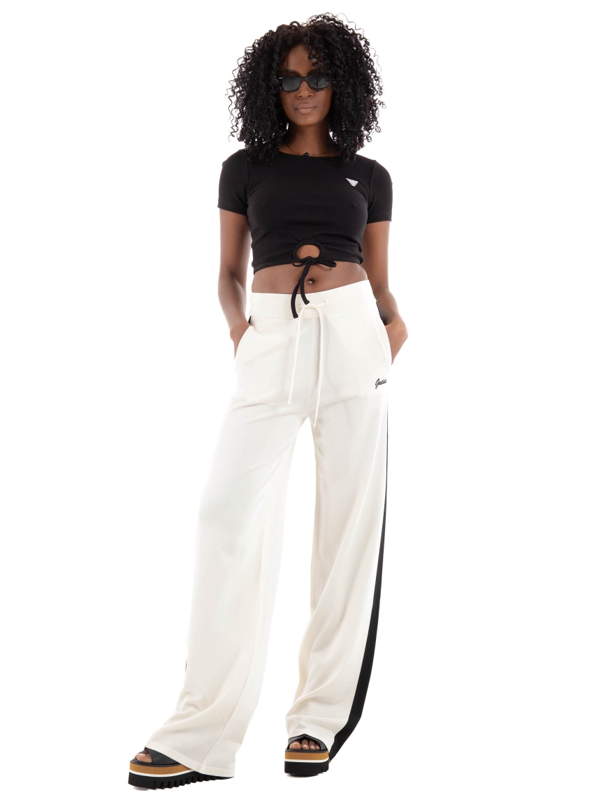 Guess Striped Sweater Pants - Ecru