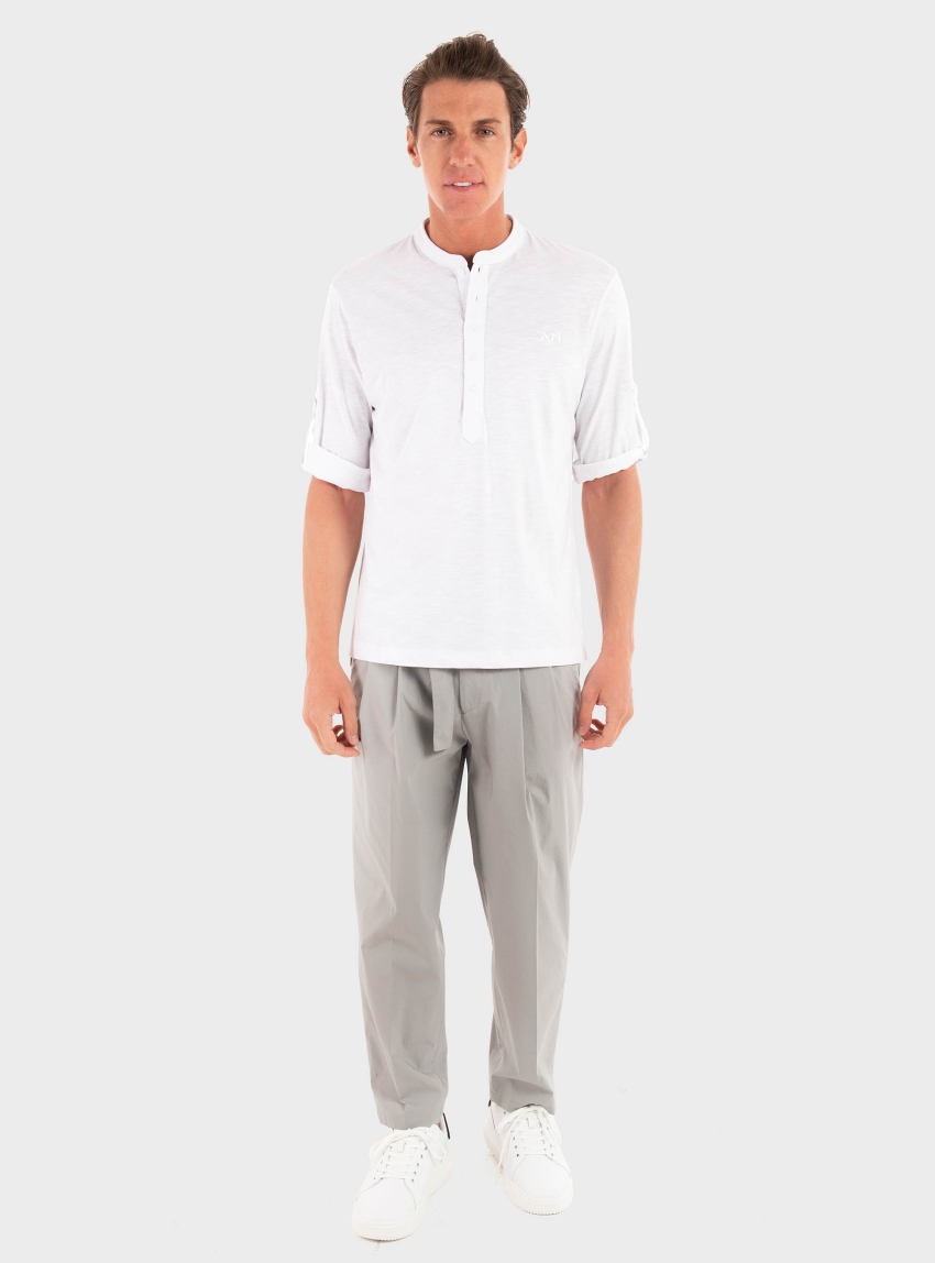 Be Able Hiroyuki Regular Fit Pants Hiroyuki - Light Grey