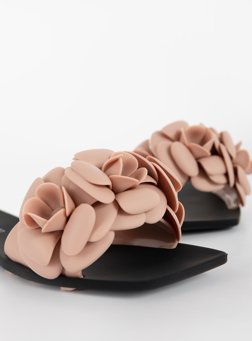 Jeffrey Campbell Jellies Floralee Sandals - Pink