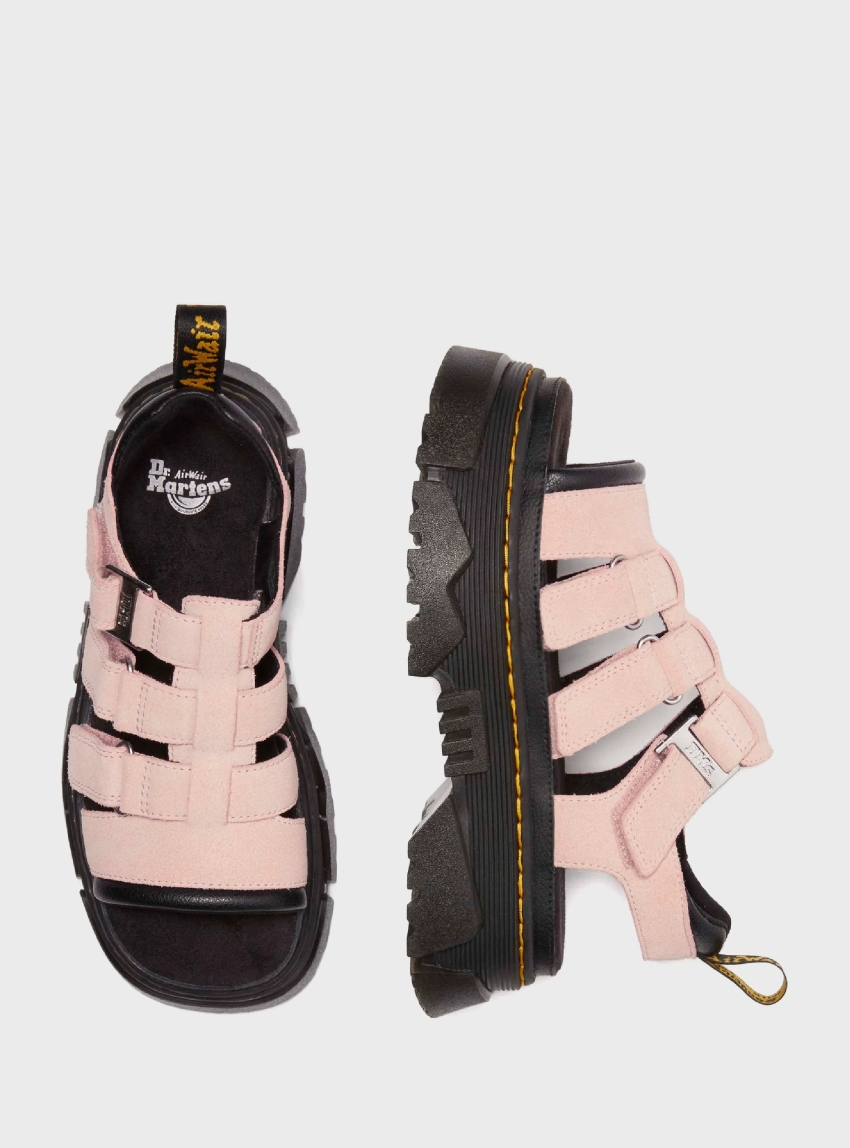 Dr Martens Mattison 3 Strap Sandals - Pale Pink