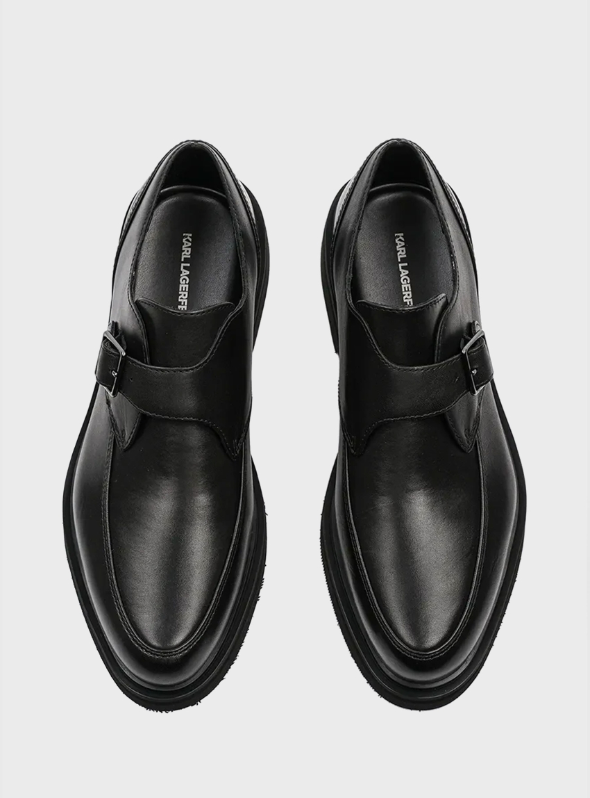Karl Lagerfeld Karnaby Monk Shoes - Black