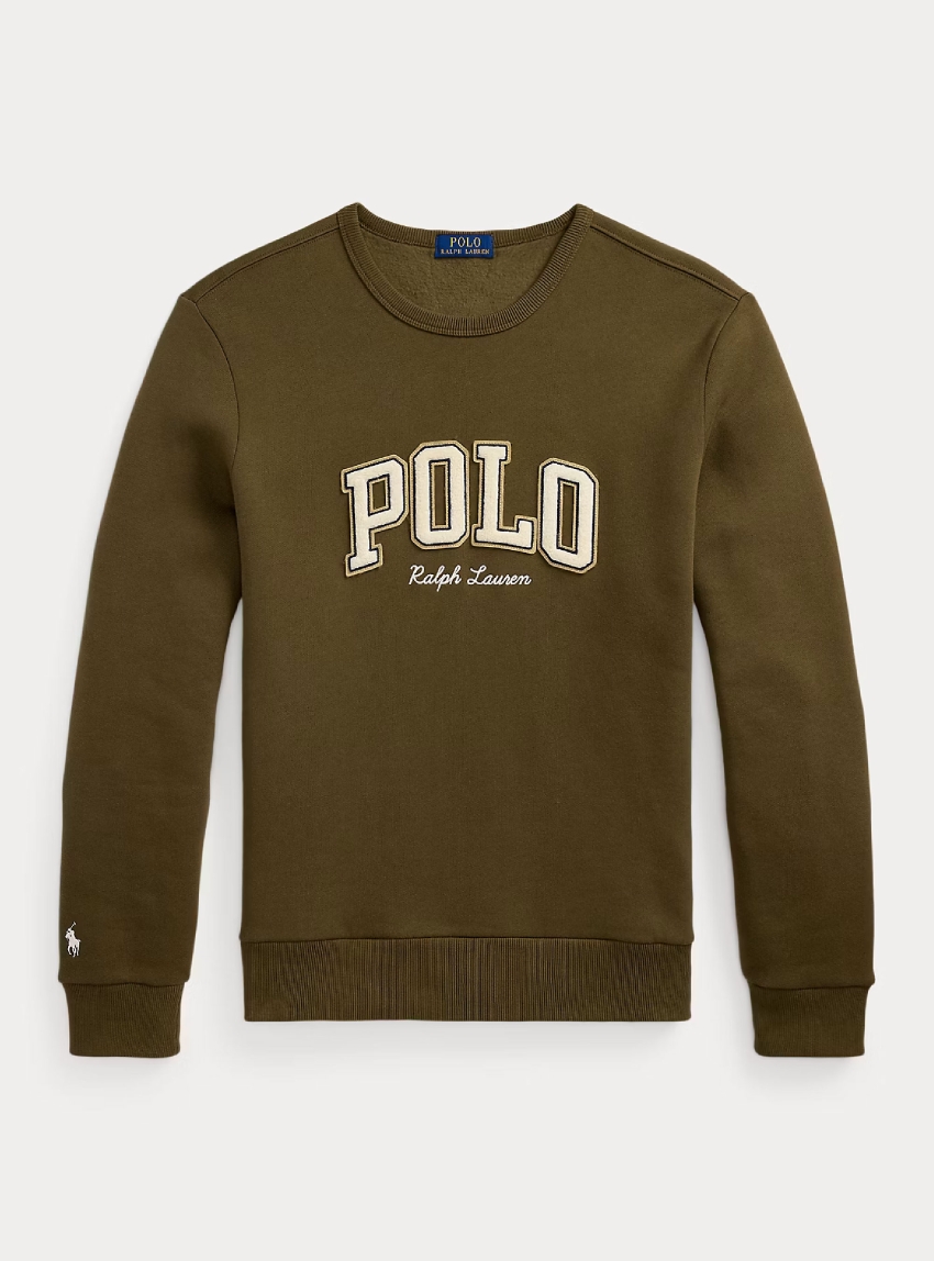 Polo Ralph Lauren Logo Fleece Sweatshirt - Dark Olive Green