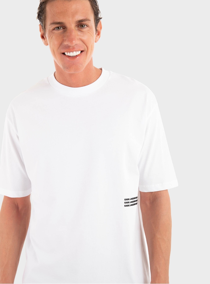 Karl Lagerfeld Loose Fit T-Shirt - White