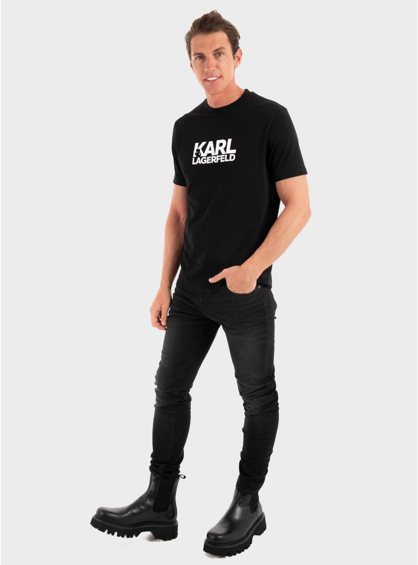 Karl Lagerfeld Regular Fit T-Shirt - Black