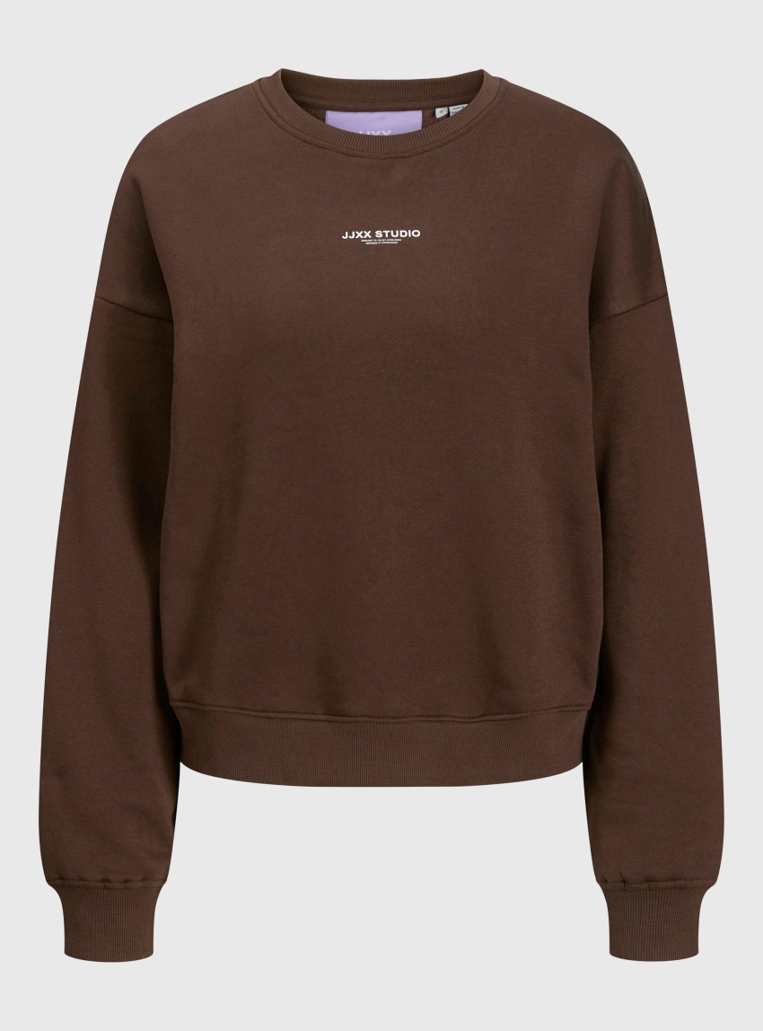 JJXX Studio Vesterbro Relaxed Crew Sweater - Brown