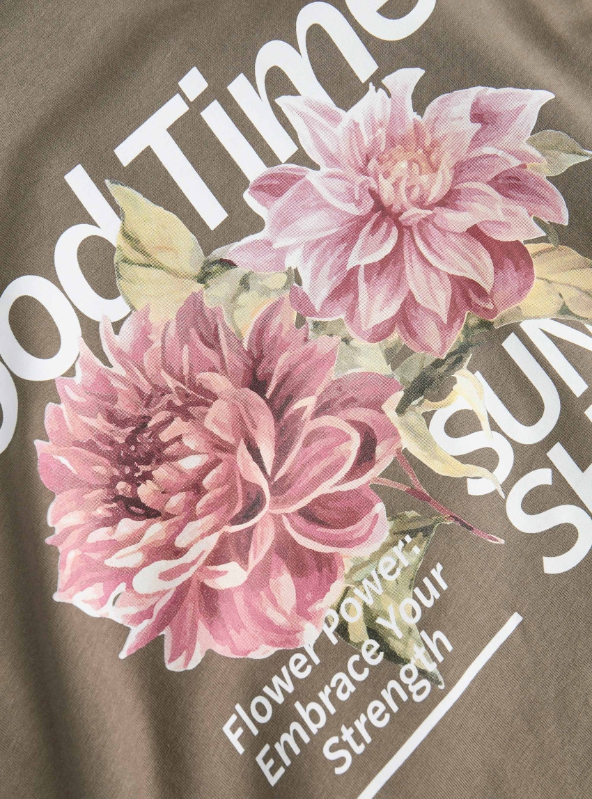 JJXX Sandra Loose Tee - Light Brown