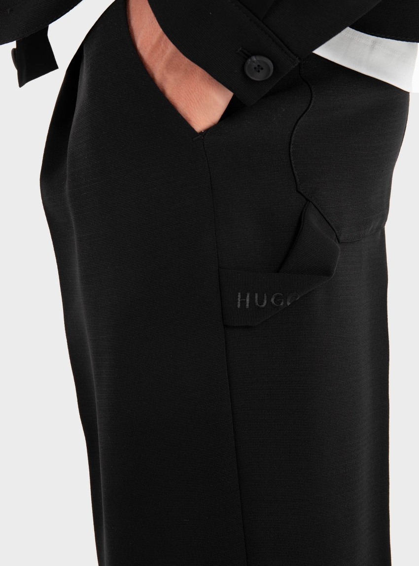 HUGO Relaxed Fit Trousers Harly254F1X - Black