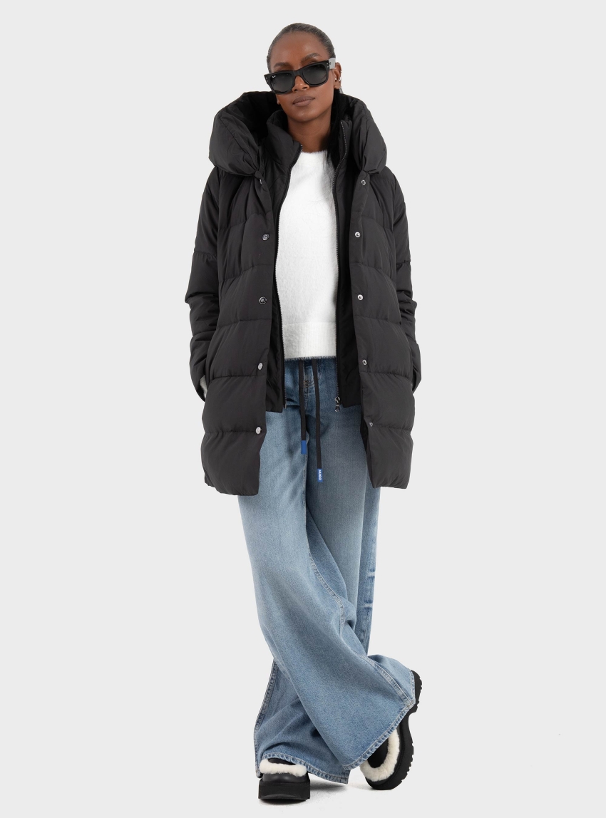 HUGO Baggy-Fit Jeans With Drawcord And Happy Hugo Logo Gobana_B - Light Aged Denim