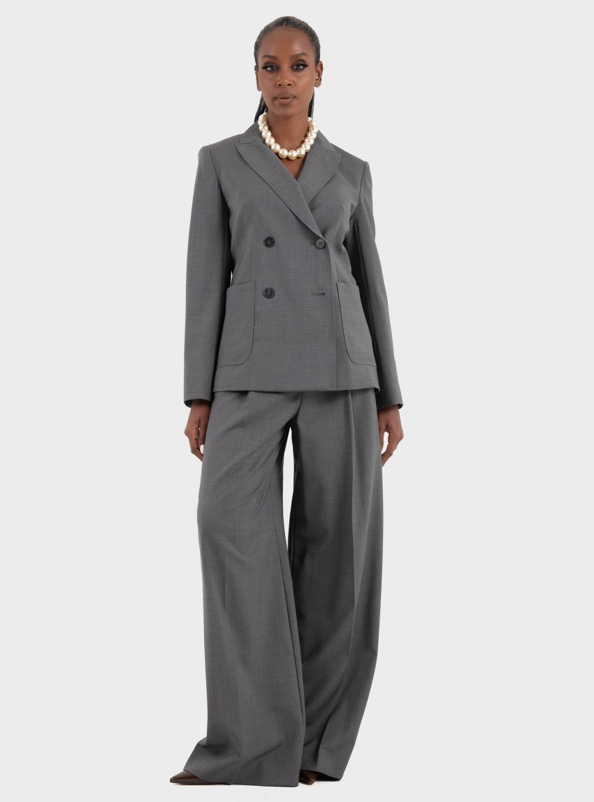 Weekend Max Mara Stretch wool trousers Adelfi - Dark Grey