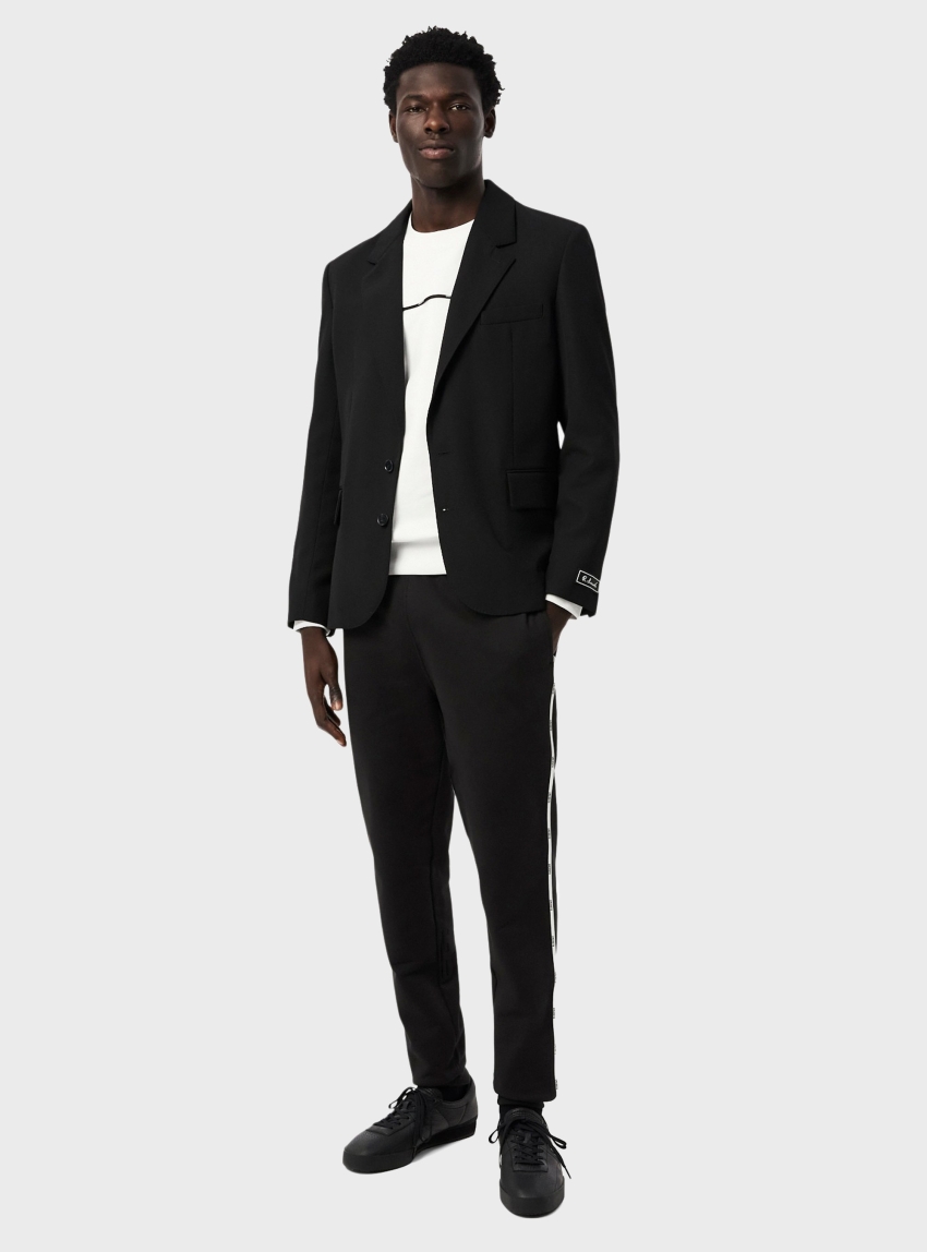 Lacoste Logo Trim Sweatpants - Black