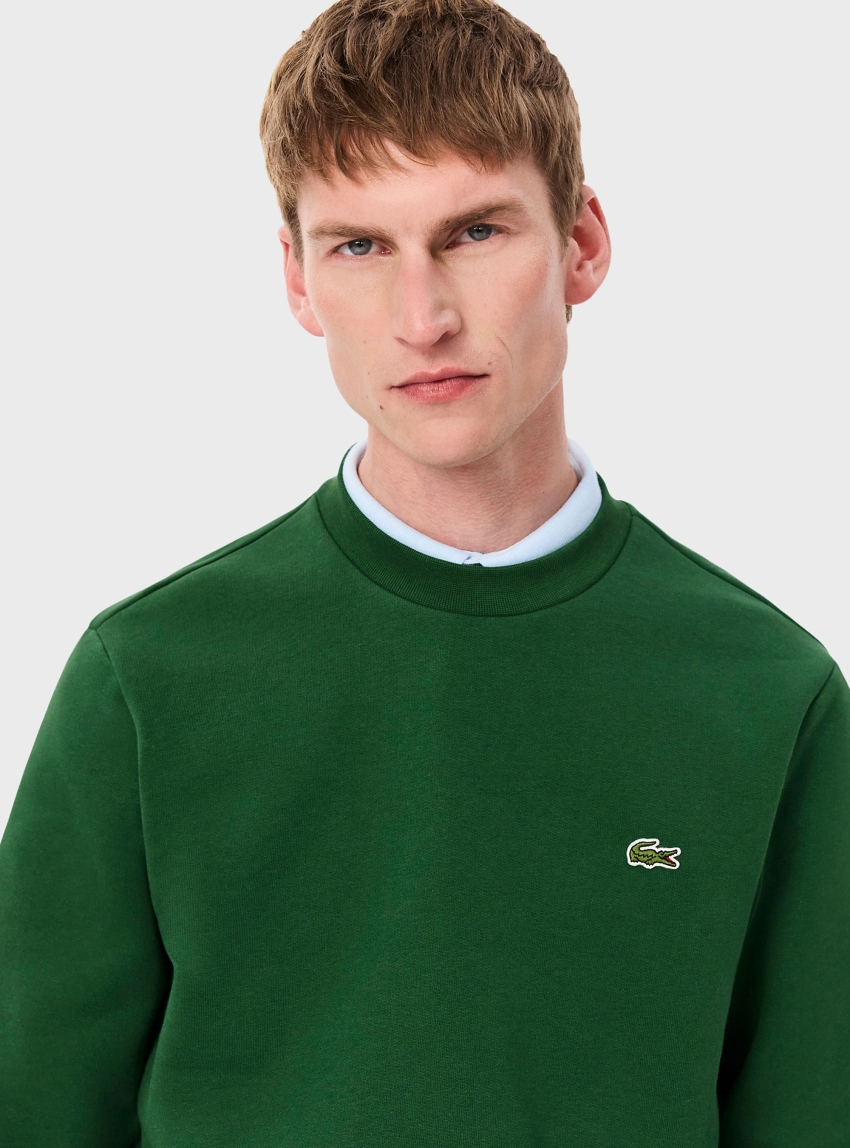 Lacoste Fleece Crew Neck Sweatshirt - Green