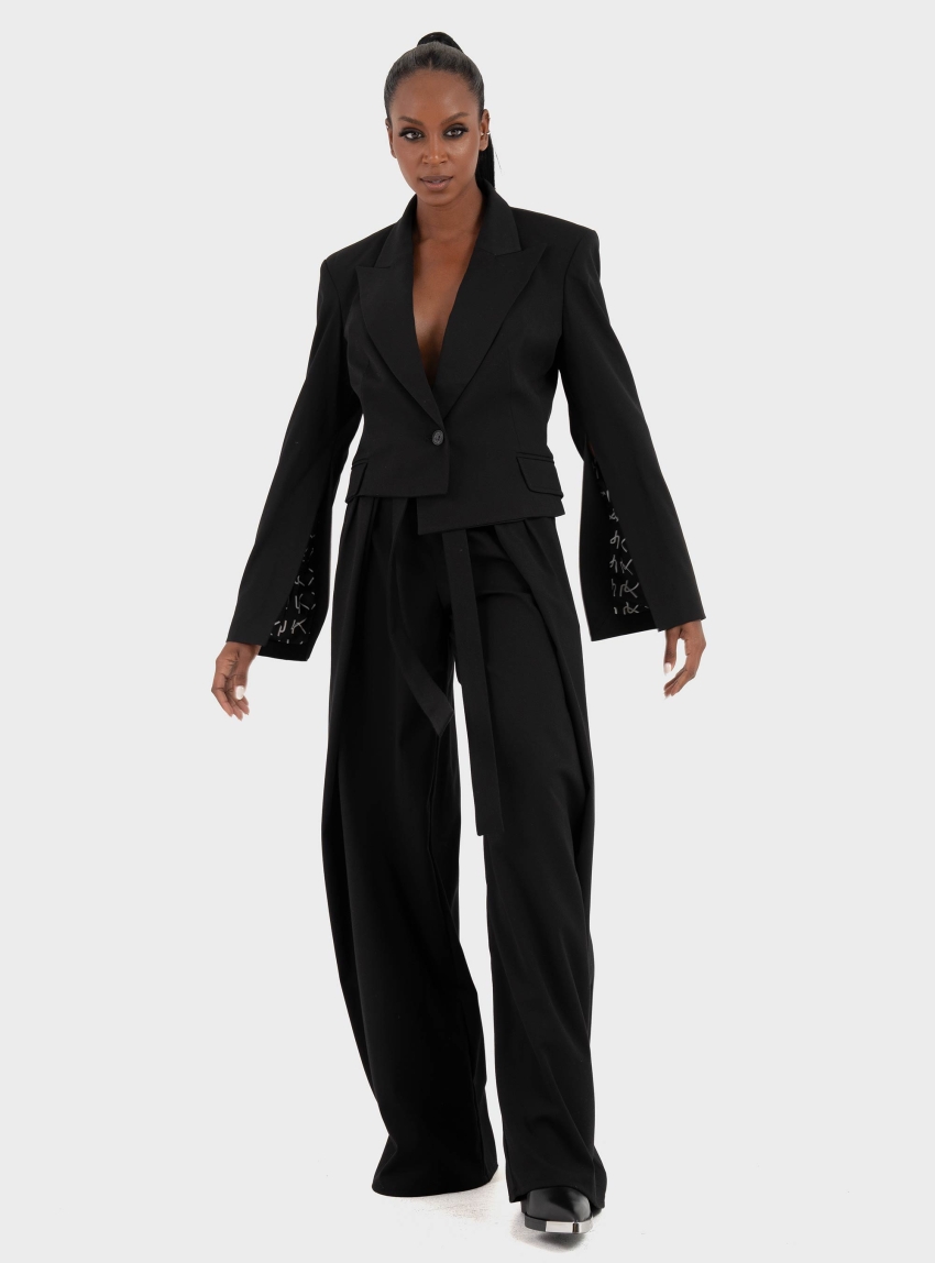 Ioanna Kourbela 'Sartoreality' Trousers With Pleats - Black