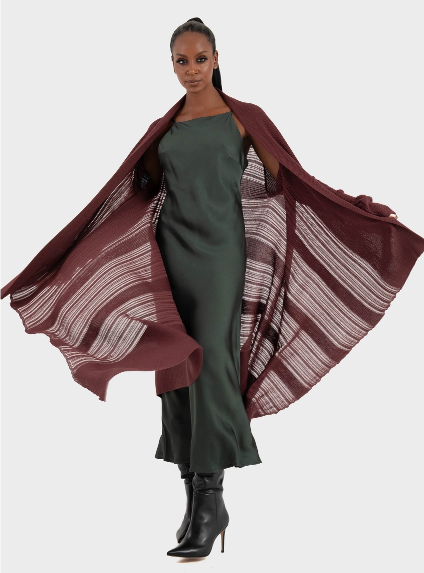 Ioanna Kourbela 'Sleekness' Midi Sleeveless Dress - Dark Green