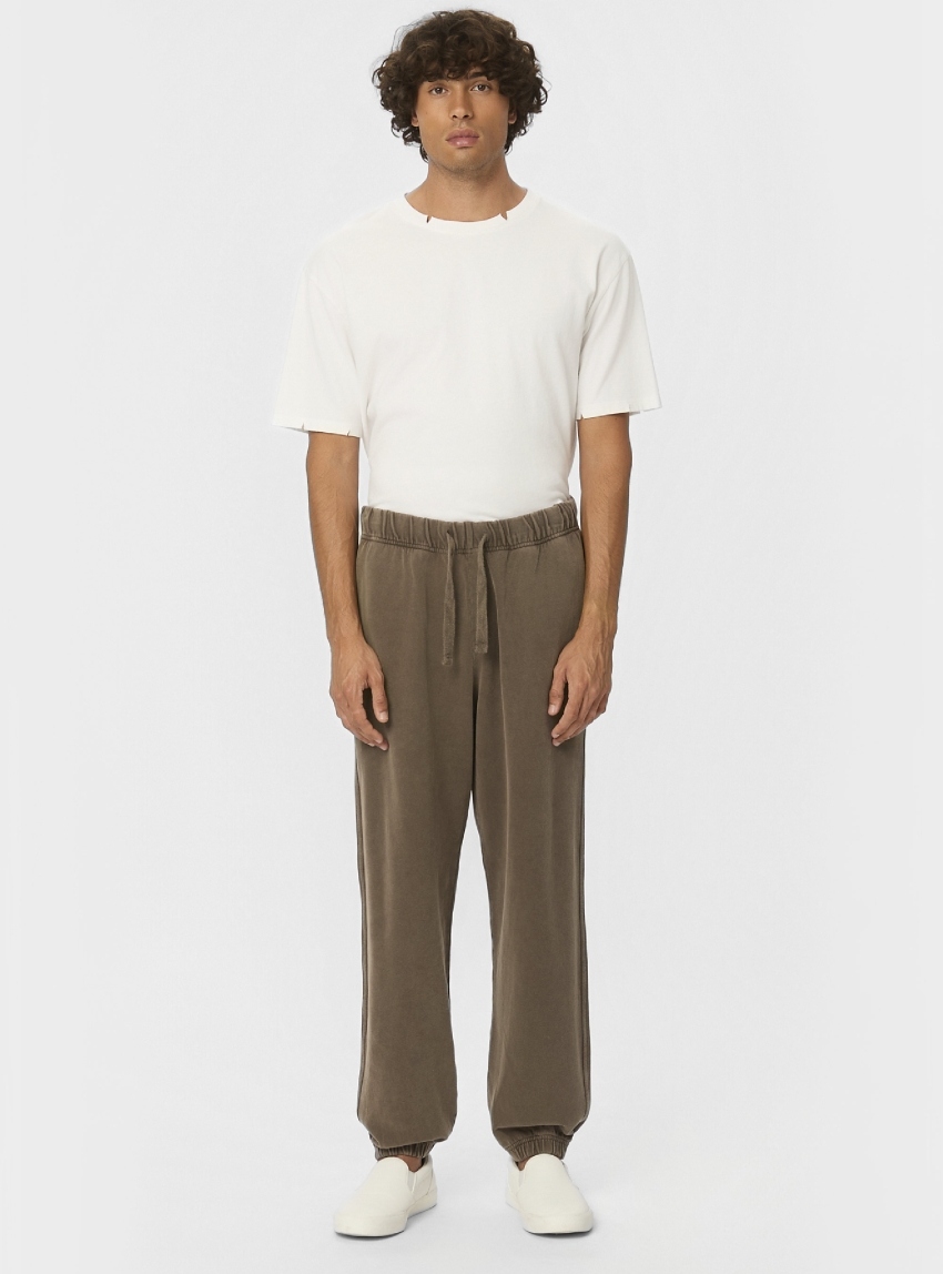 Dirty Laundry Relaxed Cuffed Sweatpants - Light Brown