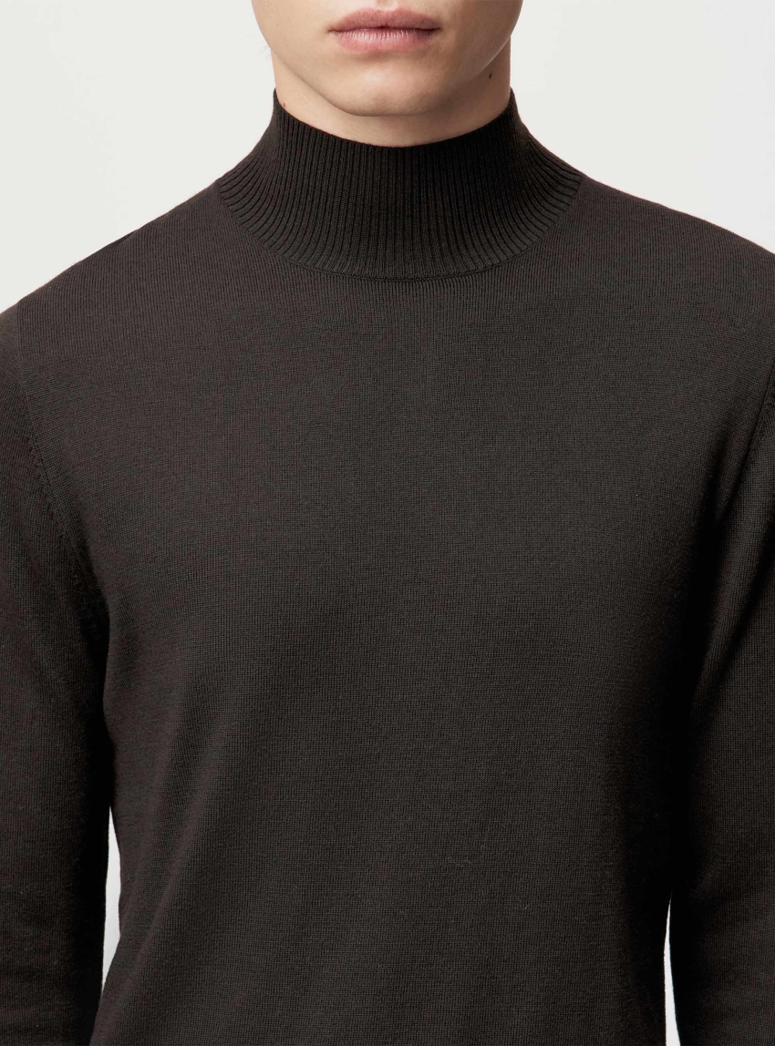 Drykorn Watson Turtleneck Jumper - Brown