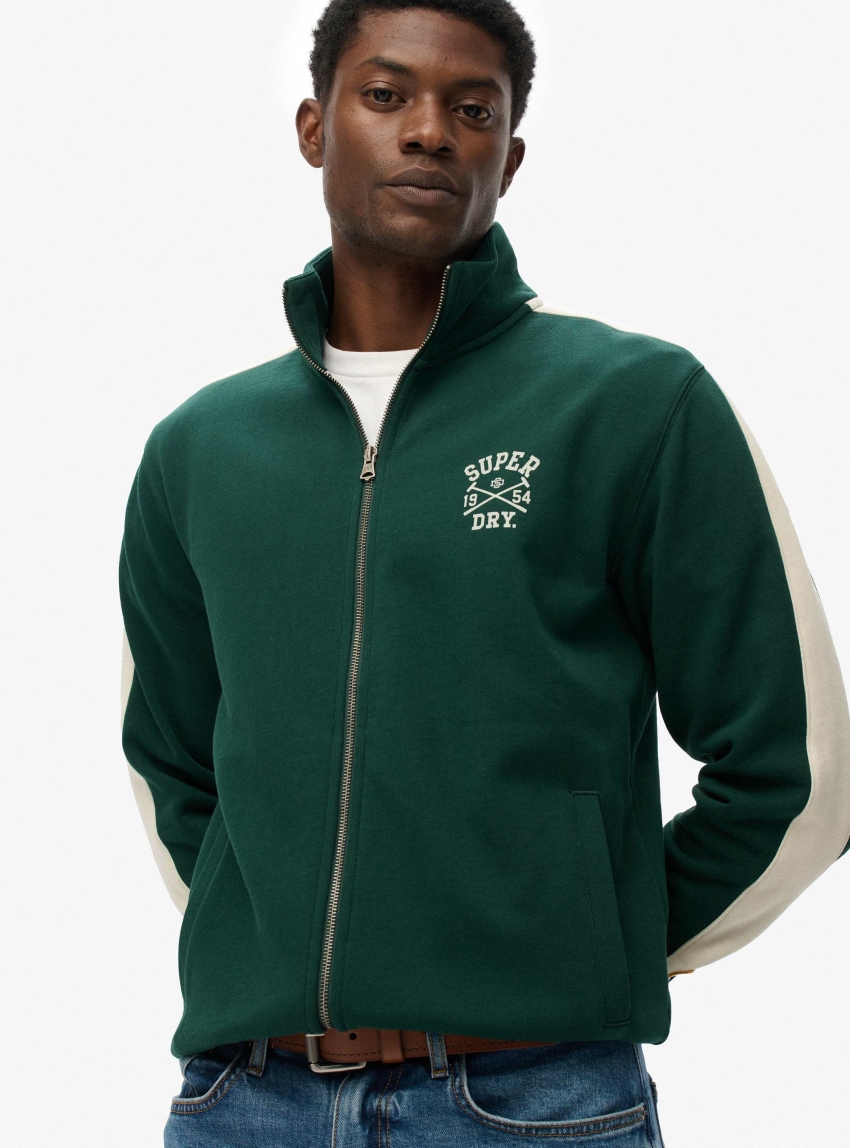 Superdry Athletic Club Track Top - Dark Green