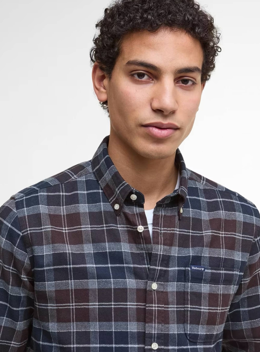 Barbour Kyeloch Tailored Long-Sleeved Shirt - Brown